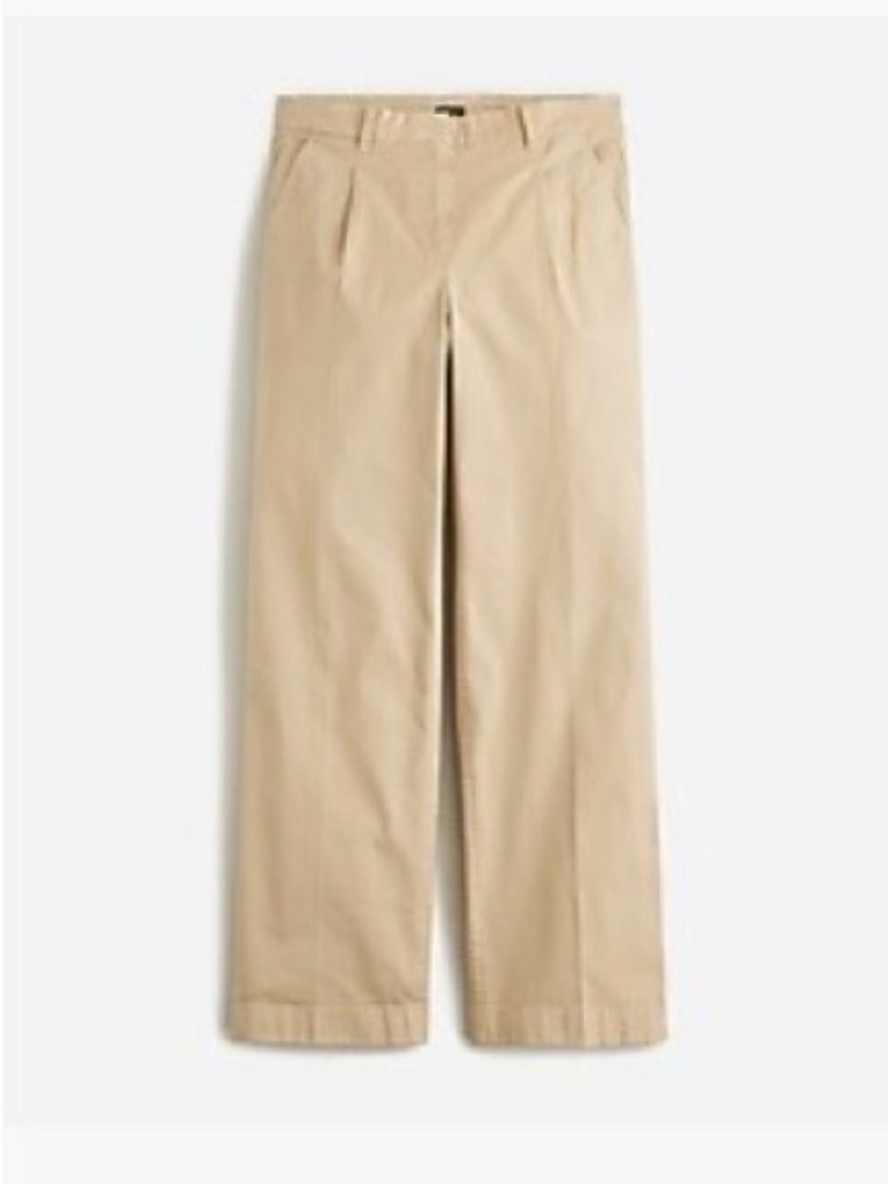 J. Crew Women Pleated Capeside Chino Pant Straight